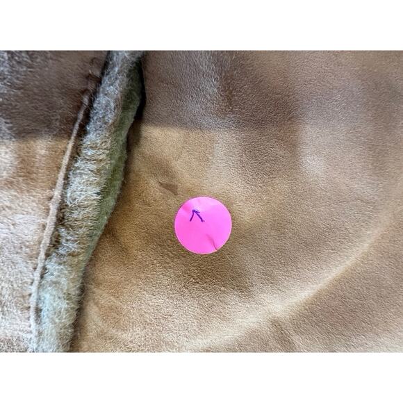 "UGG" Tan Suede Poncho With Pockets SZ S/-M Warm Fairy Core PLZ READ! FINAL SALE - Picture 9 of 15